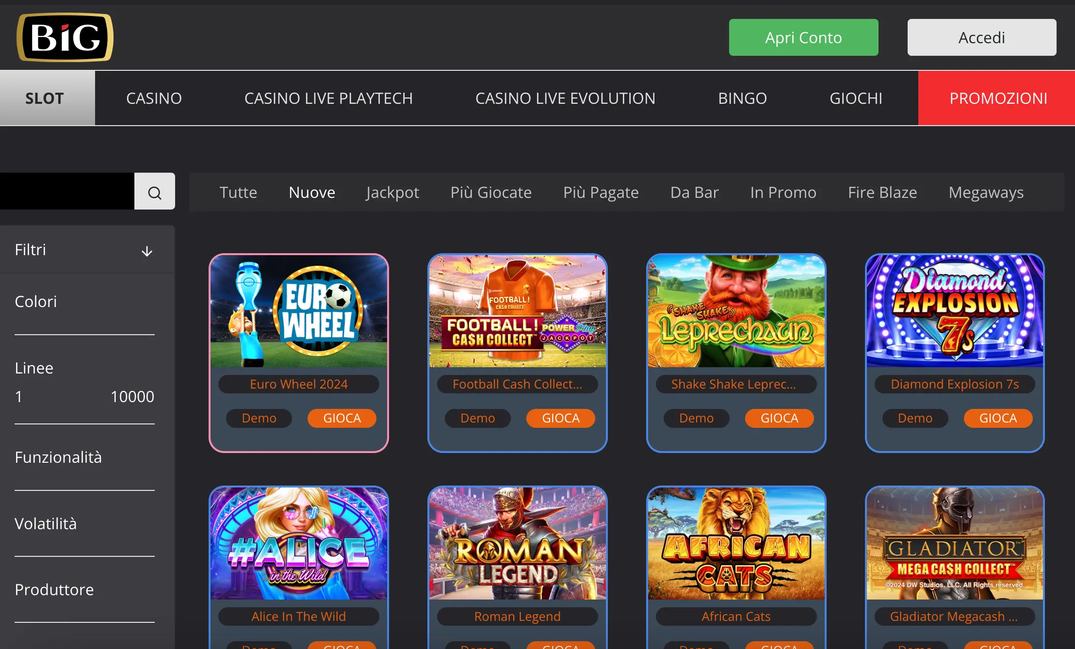 Big Casino Recensione - Accedi a Big Casinò Italia